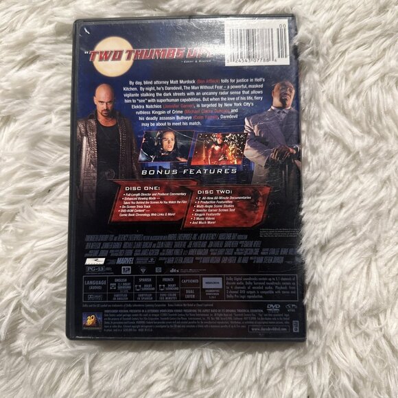 Daredevil DVD tested working widescreen rated pg-13 action hero - Picture 2 of 6